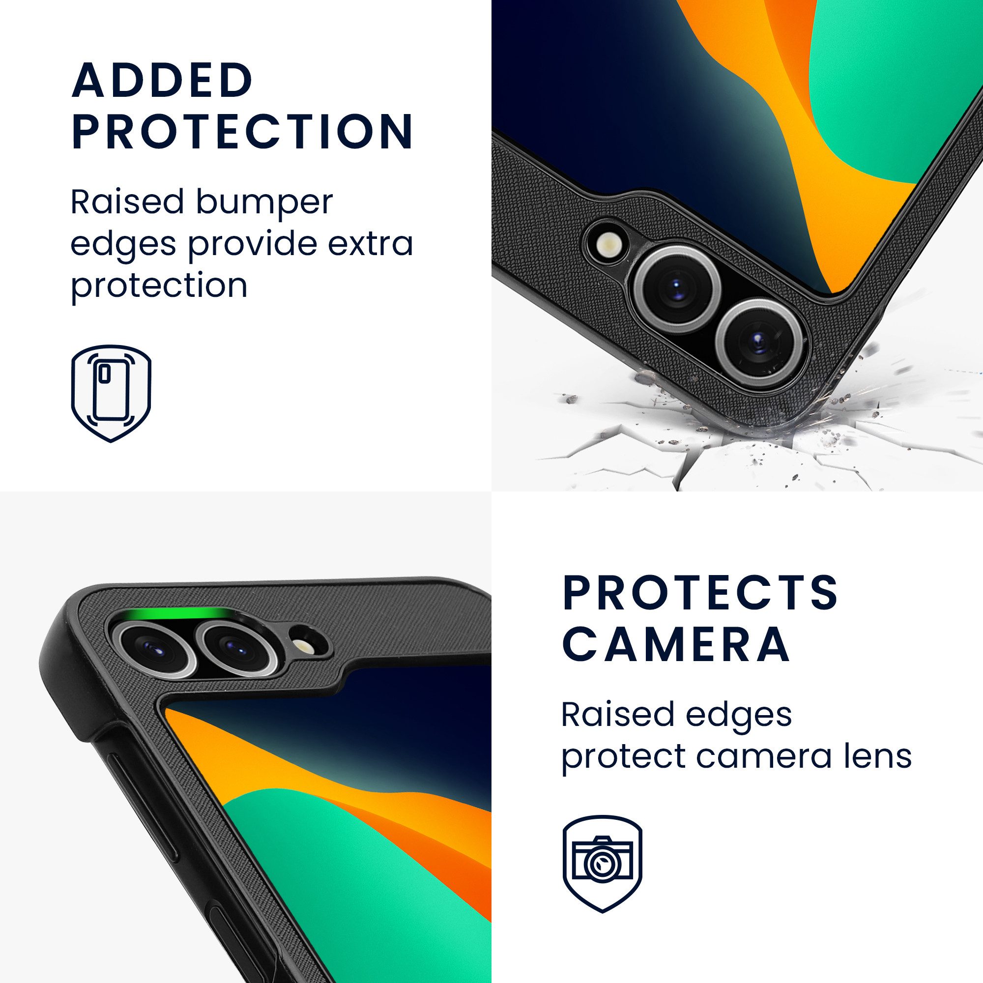kwmobile Smartphone-Hülle Flip Hardcase für Samsung Galaxy Z Flip6, Hülle für Foldable Handy - Handyhülle