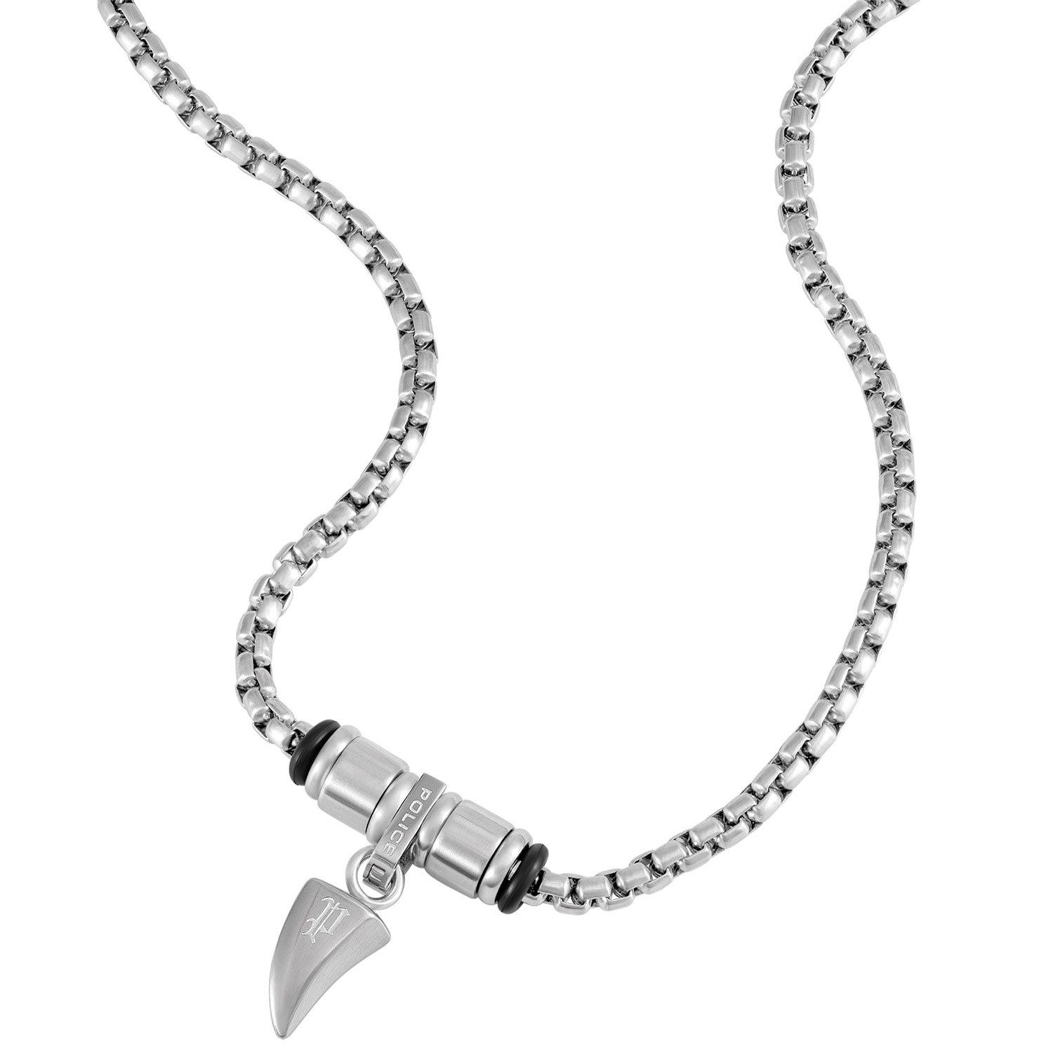 Police Kette mit Anhänger Serrator Edelstahl