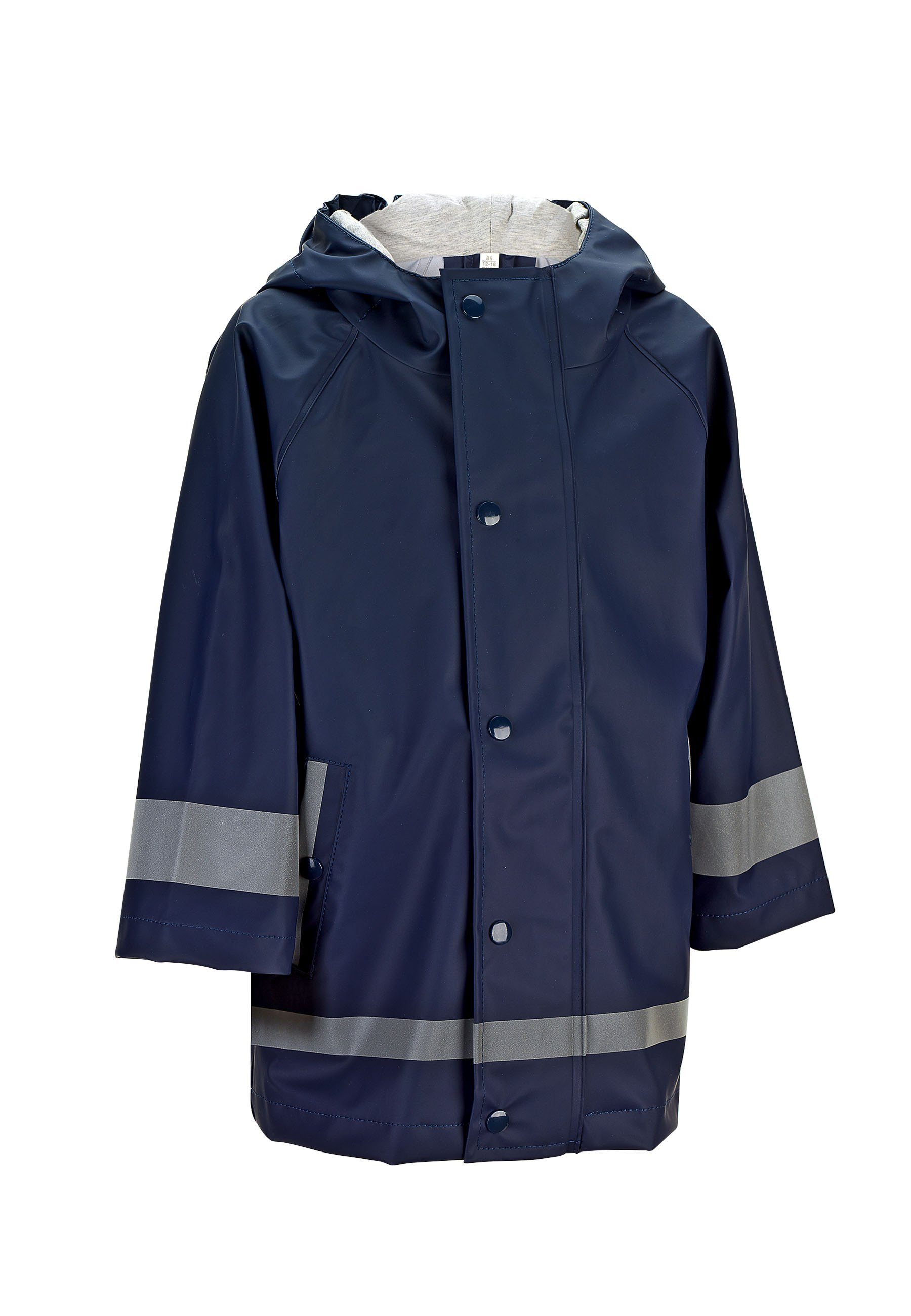 Sterntaler® Regenjacke Regenjacke ungefüttert uni (1-St) Wasserdichte Regenjacke mit verschweißten Nähten, Reflektoren & Zipper