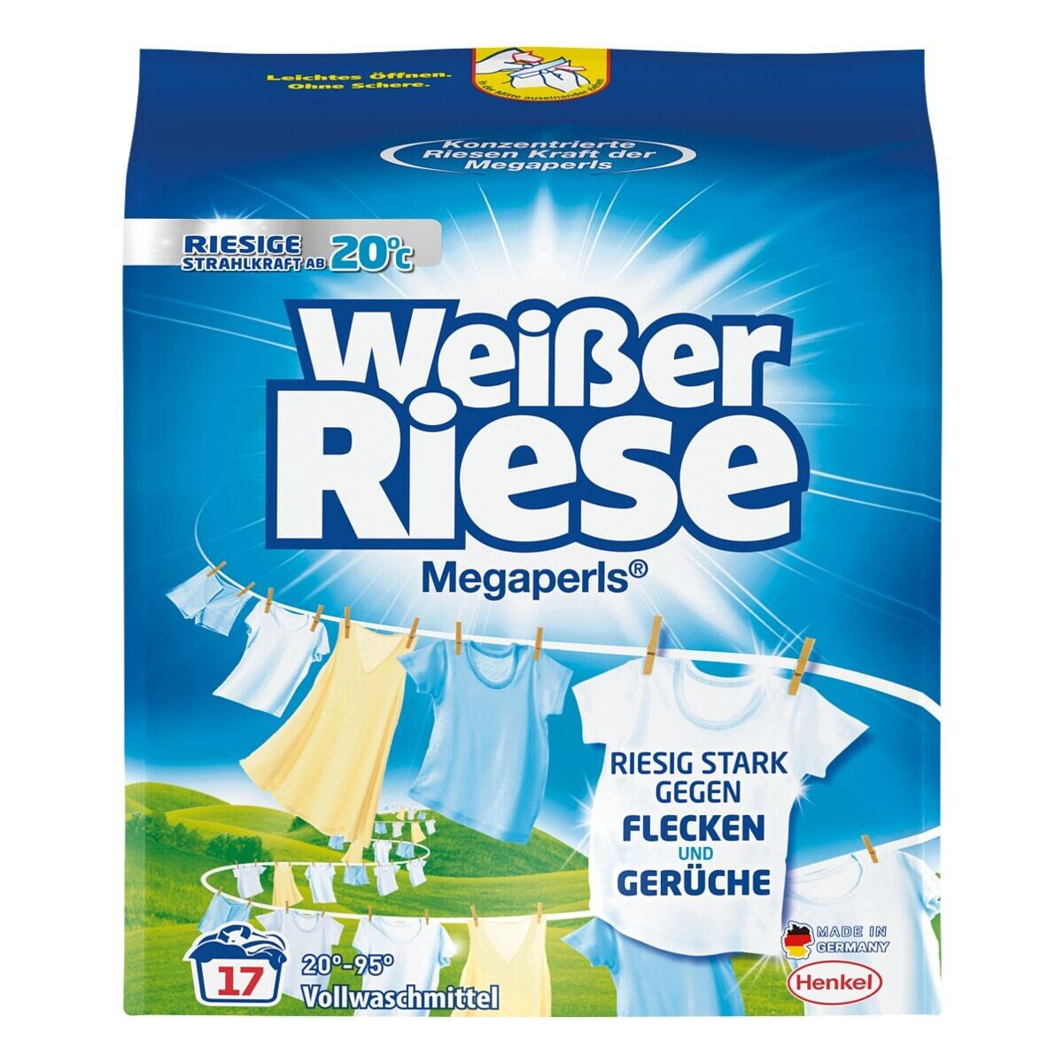 Weißer Riese Megaperls® Vollwaschmittel (17 WL / 1,02 kg)
