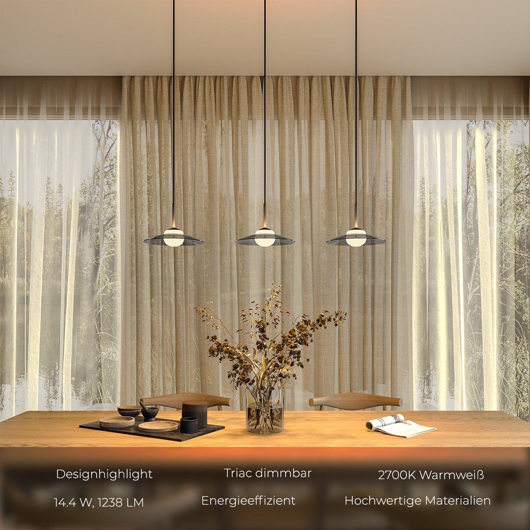 Neona LED Deckenleuchte OLIA, TRIAC dimmbar (per Wanddimmschalter), LED fest integriert, Warmweiß