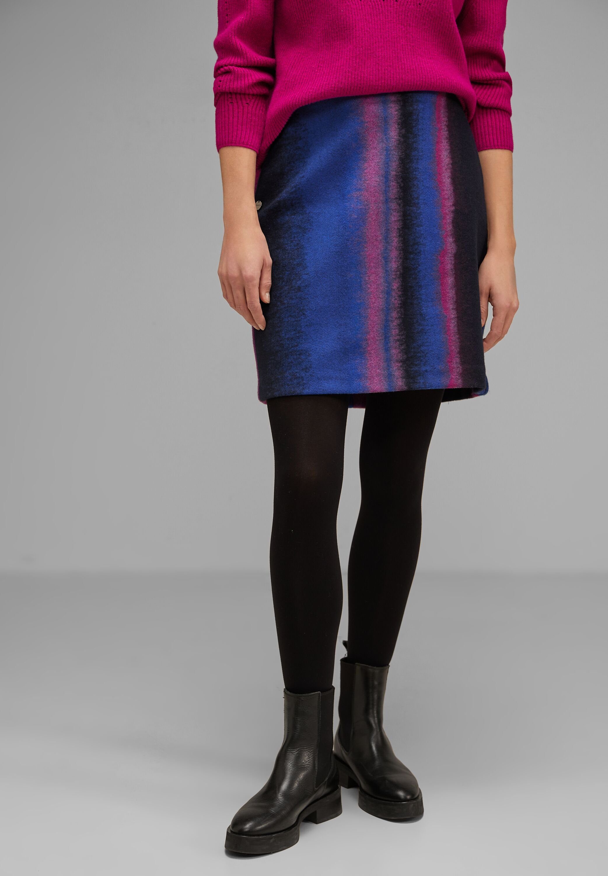 STREET ONE Minirock in Wolloptik