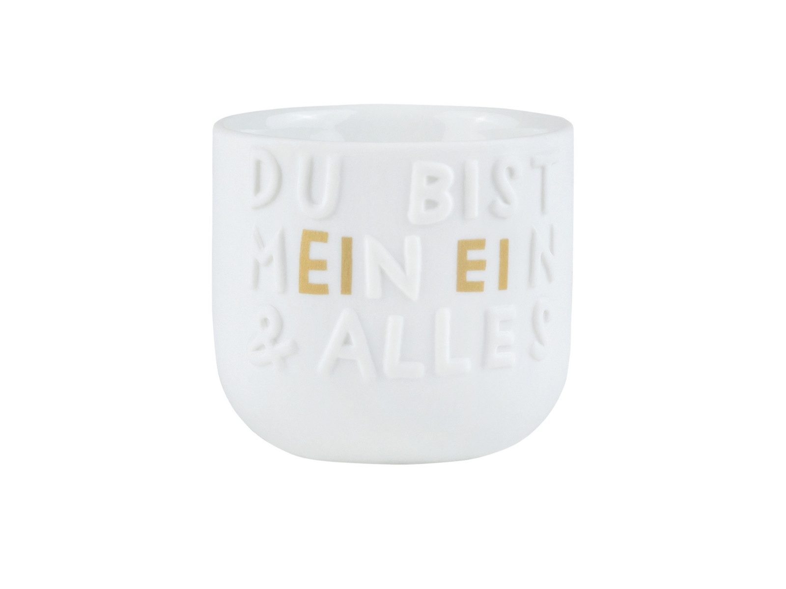 räder design stories Eierbecher Guten Morgen Eierbecher Ein & Alles weiß 4,5cm