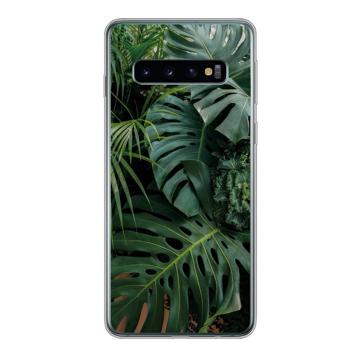 MuchoWow Handyhülle Pflanzen - Dschungel - Blätter - Tropisch Phone Case Handyhülle Samsung Galaxy S10 Silikon Schutzhülle