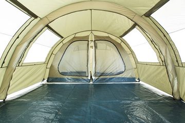 CampFeuer Tunnelzelt Zelt Multi für 4 Personen, Olivgrün, Tunnelzelt 5000 mm Wassersäule, Personen: 4