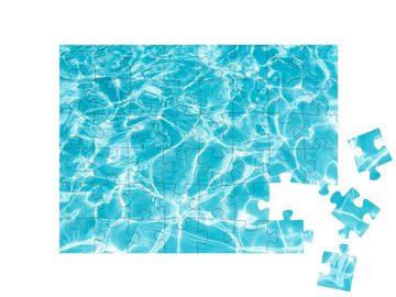 puzzleYOU Puzzle Plätscherndes Wasser im Schwimmbad, 48 Puzzleteile, puzzleYOU-Kollektionen Wasser