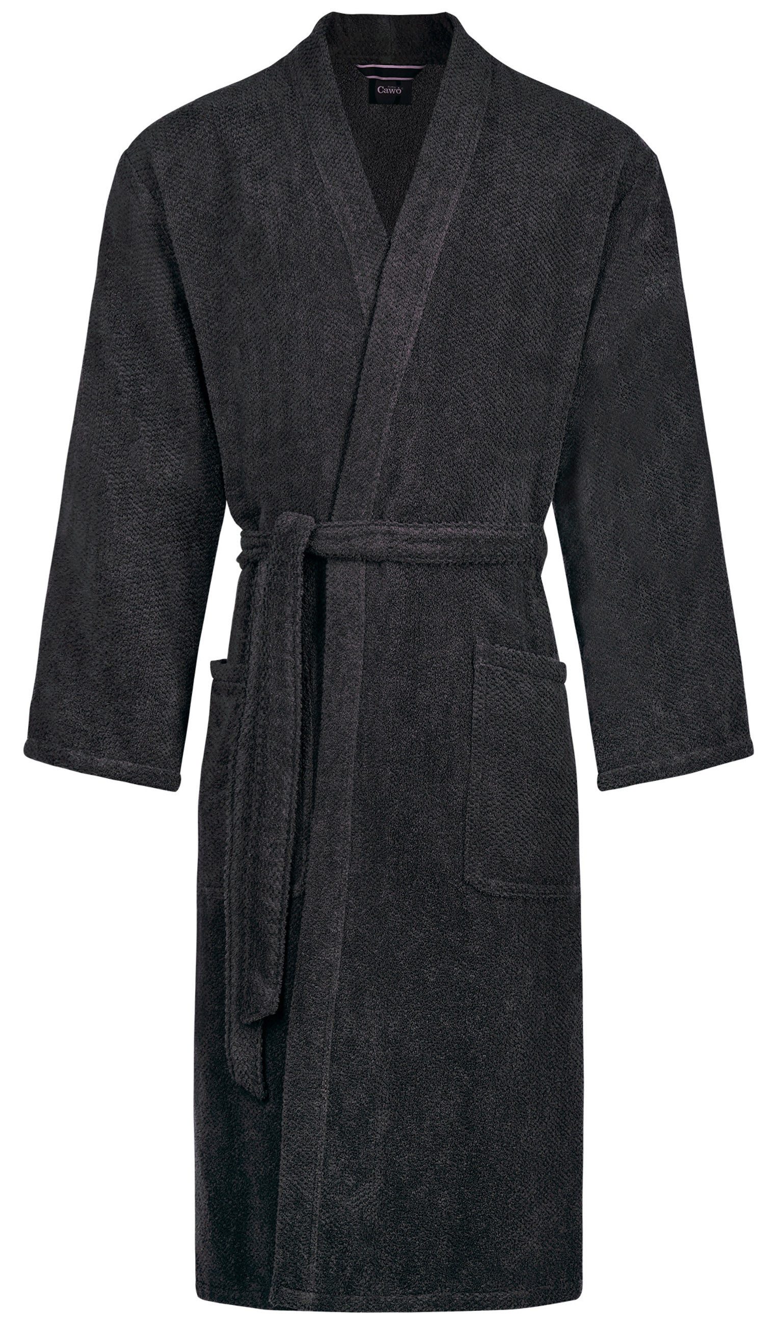 Herrenbademantel Herren Bademantel mit Kimono Kragen