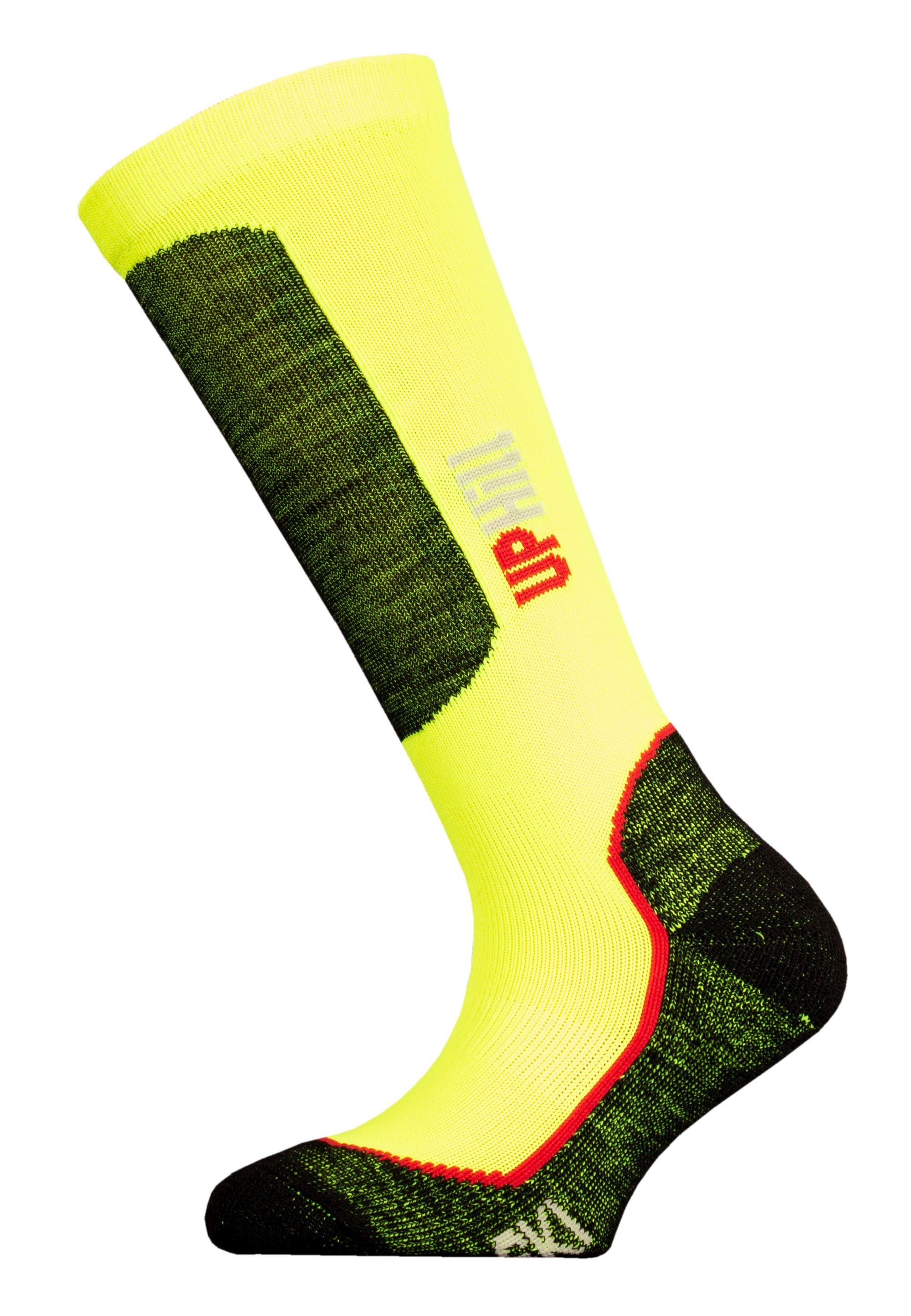 UphillSport Socken HALLA mit praktischer JR gelb-grün Quick (1-Paar) Dry-Technologie