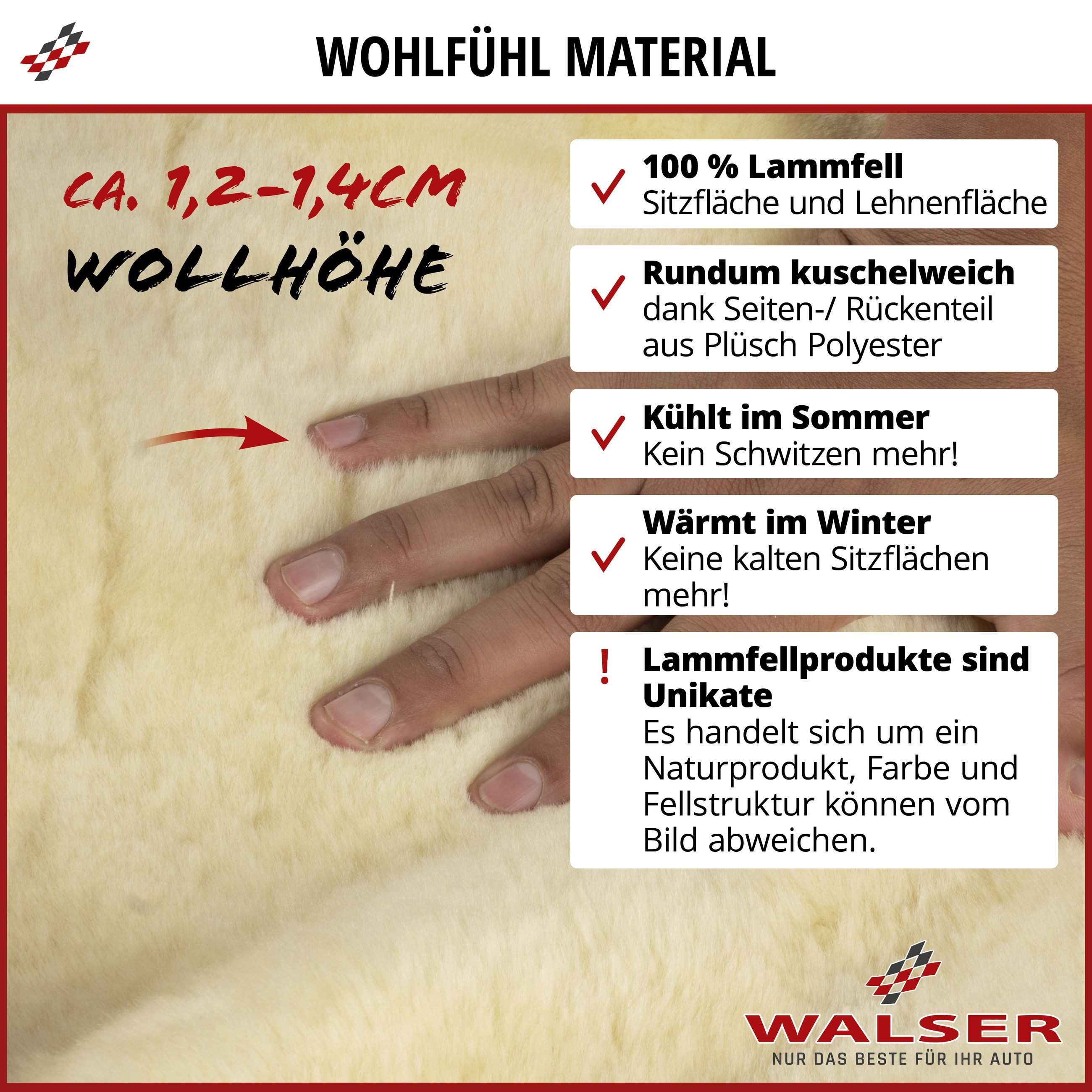 WALSER Car Seat Cover Monette, 1 Front Seat Cover 1pc.