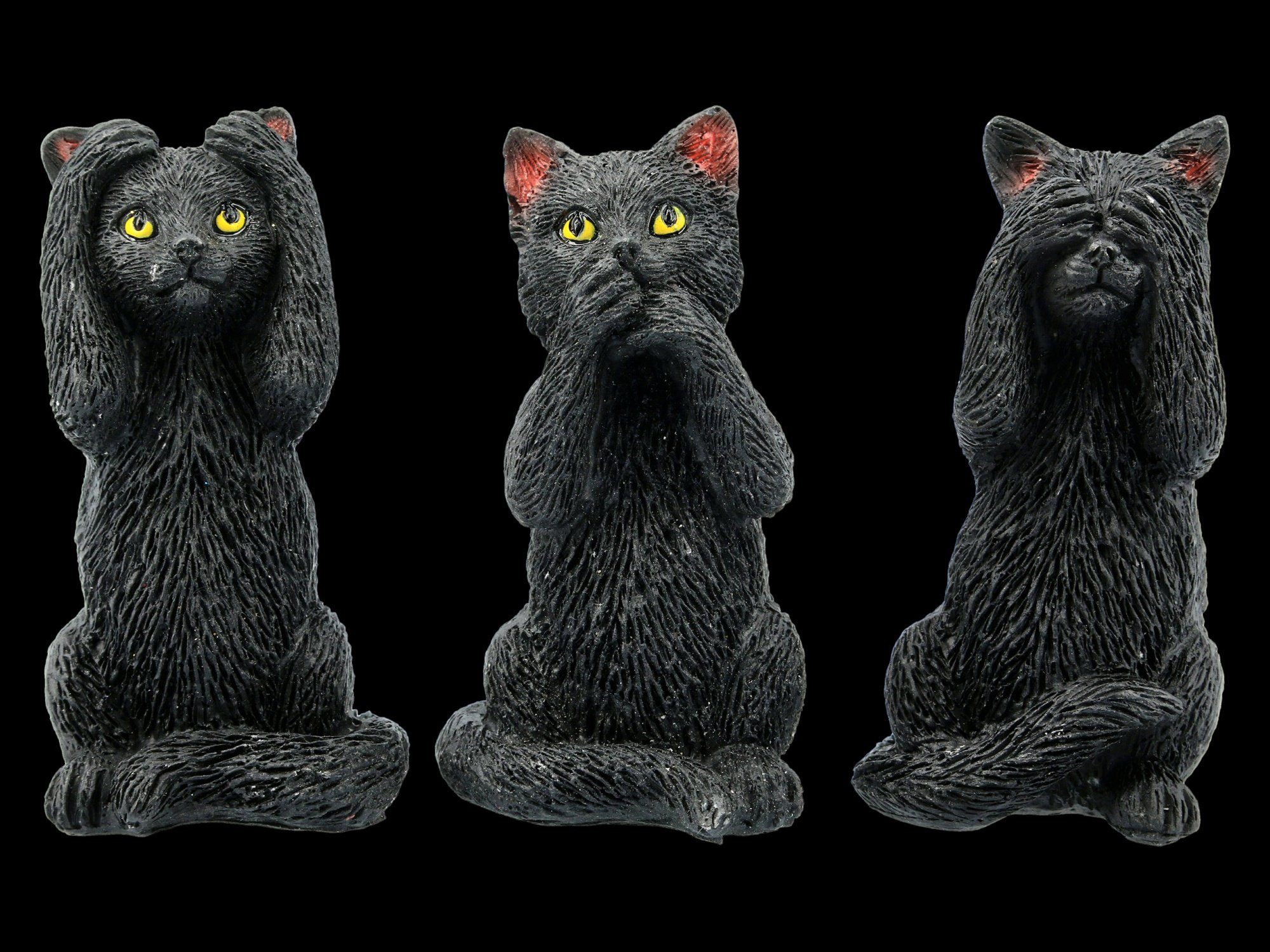 Figuren Shop GmbH Tierfigur Schwarze Katzen Figuren - Nichts Böses - Feline günstig online kaufen