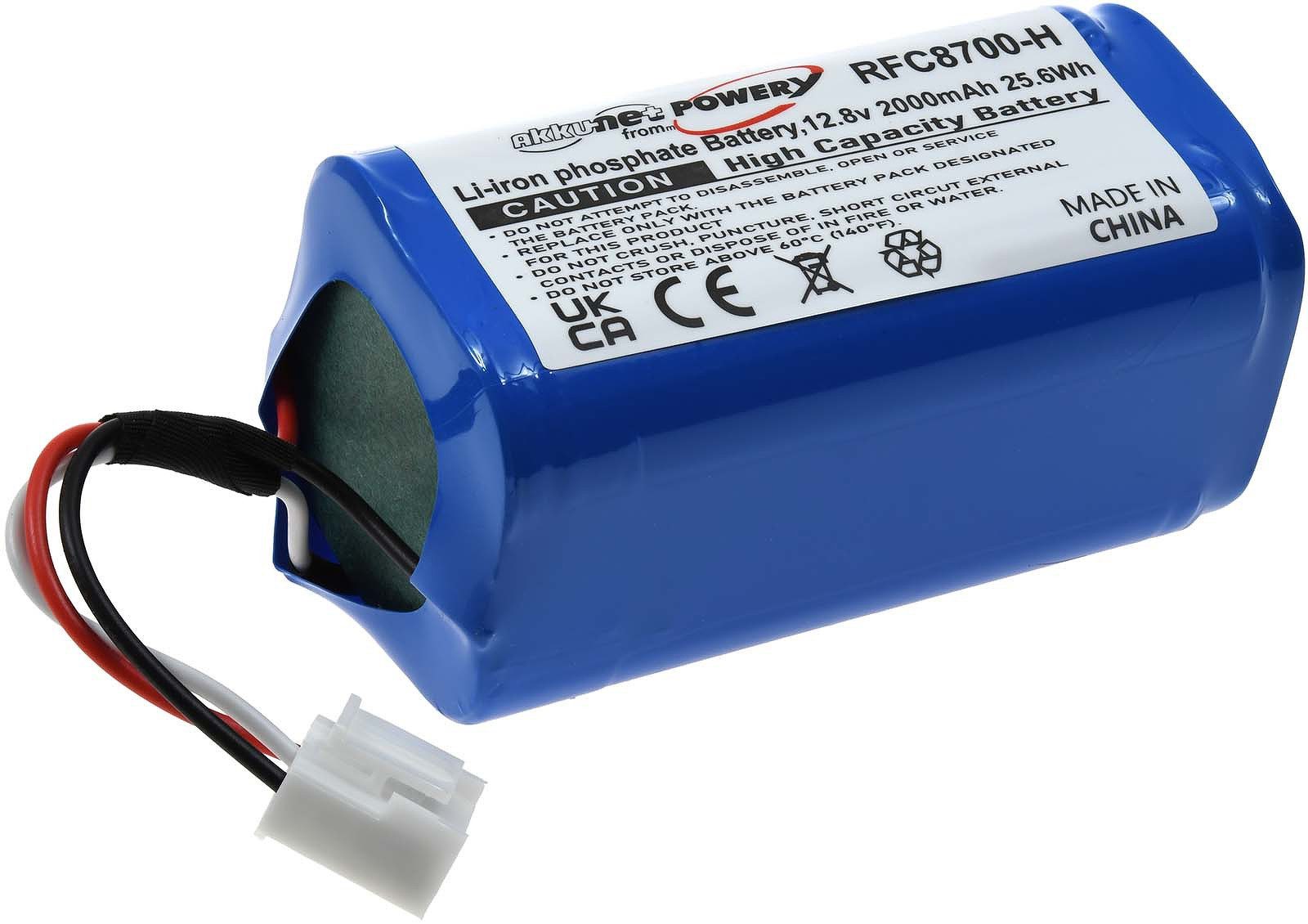 Powery Akku für Severin Chill RB 7025, RB 7022 Staubsauger-Akku 2000 mAh (12.8 V)