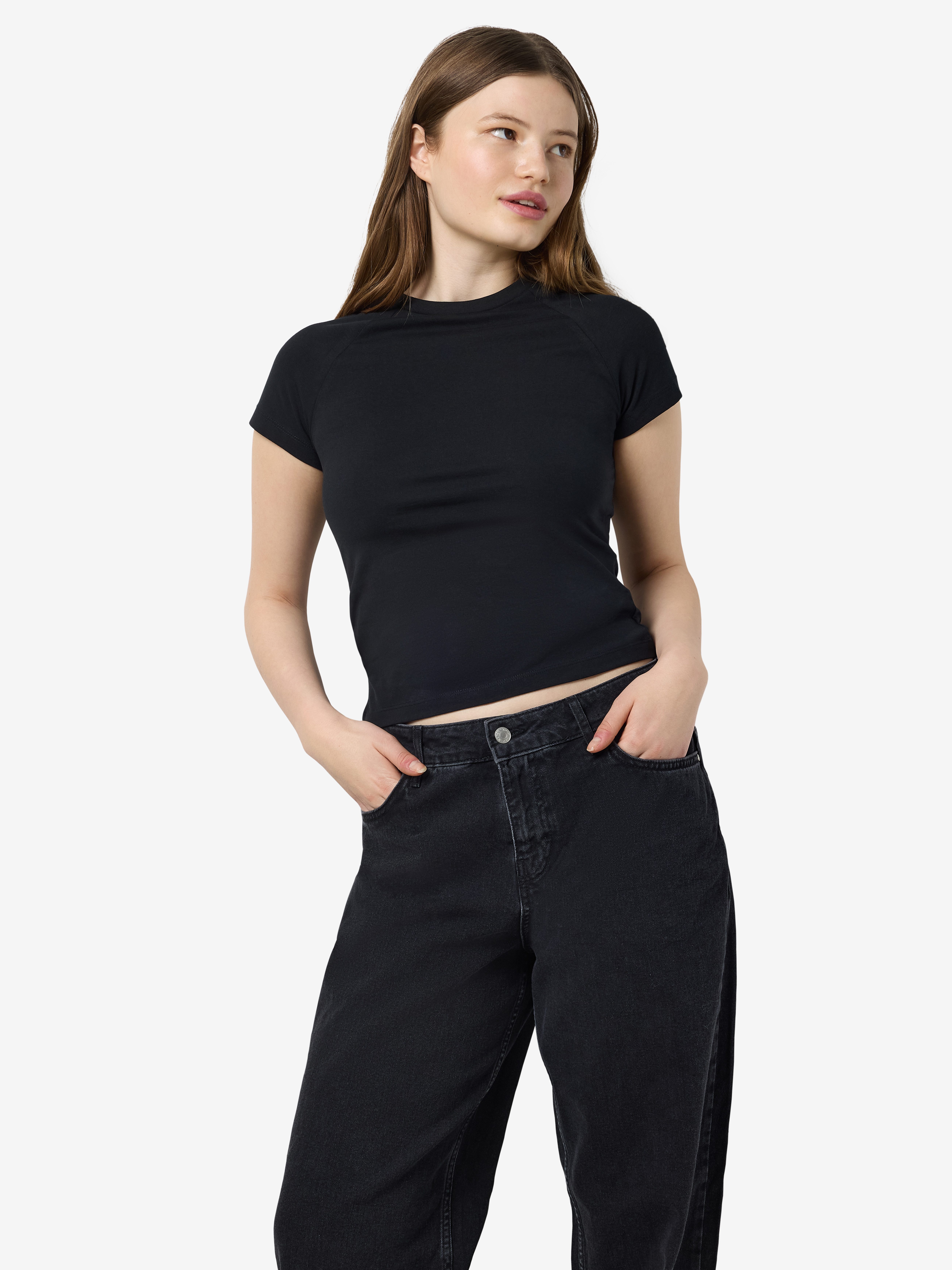 Noisy may Kurzarmshirt NMKATINKA S/S RAGLAN TOP FWD JRS NOOS günstig online kaufen