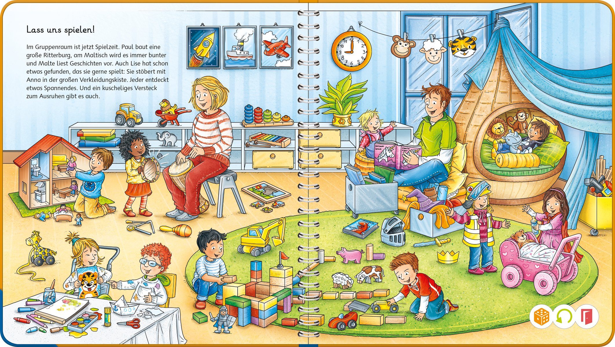 Ravensburger Kinderbuch tiptoi® Mein Wörter-Bilderbuch Kindergarten, Made in Europe