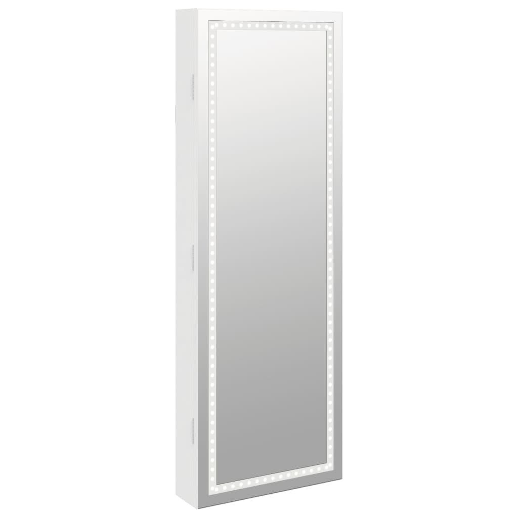 vidaXL Spiegel Spiegel-Schmuckschrank mit LED-Beleuchtung Wandmontage günstig online kaufen
