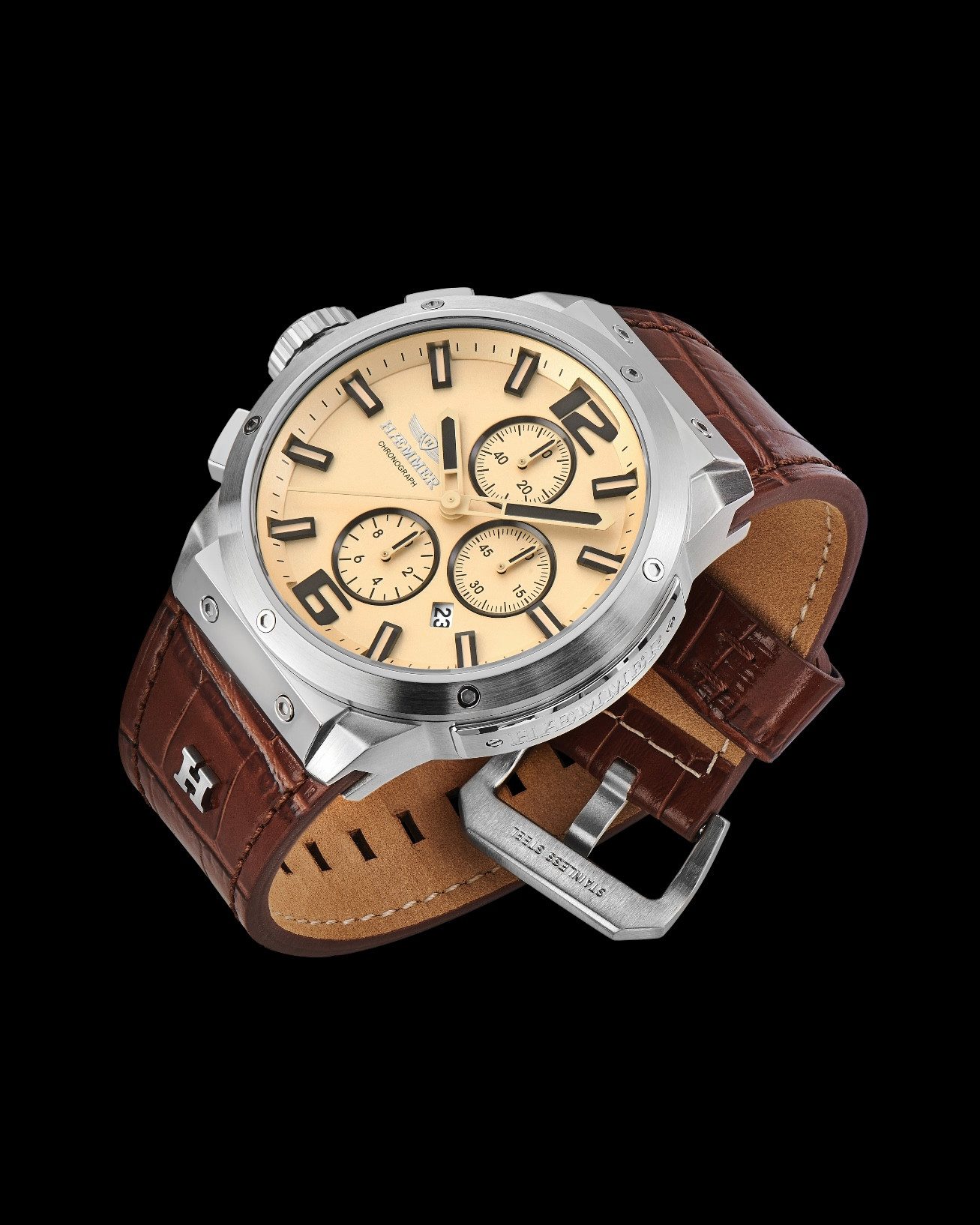 HAEMMER GERMANY Chronograph AXIOM, EG-015, Quarzuhr, Armbanduhr, Herrenuhr, analog, Tag, Stoppfunktion