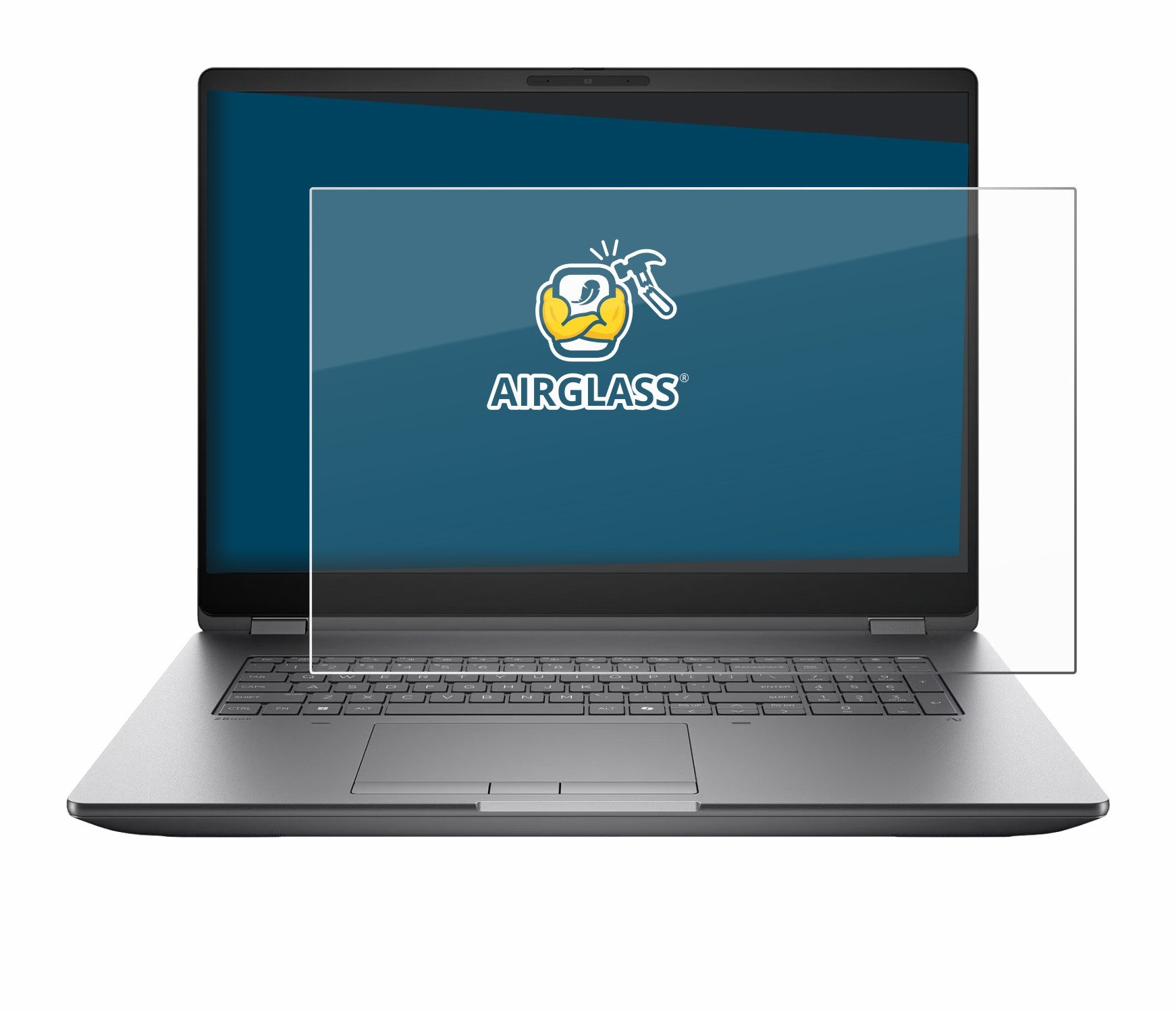 BROTECT Displayschutzglas Folie für HP Zbook Fury G1i 16, Schutzfolie Glas Panzer Display Schutz klar