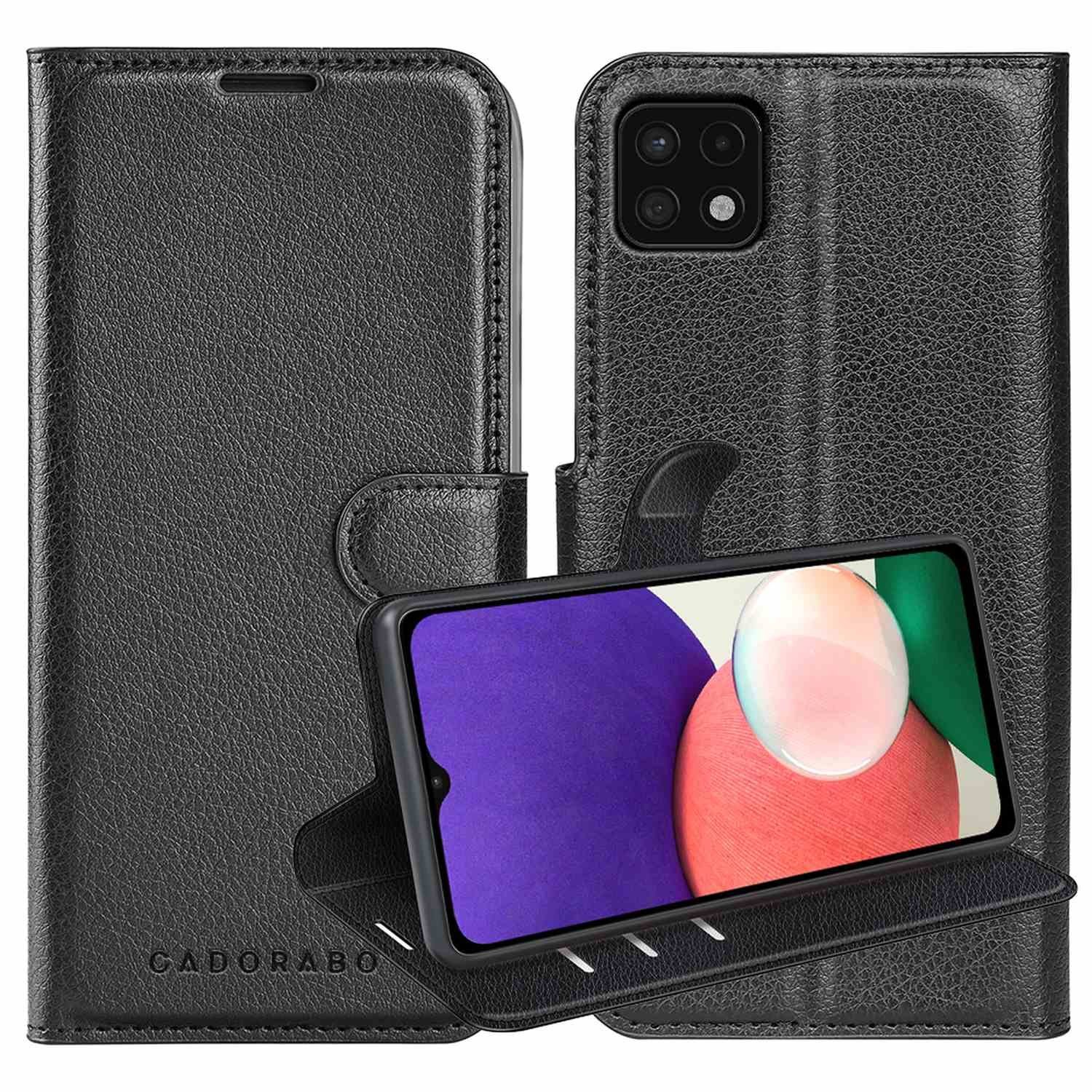 Cadorabo Handyhülle für Samsung Galaxy A22 5G Hülle Samsung Galaxy A22 5G, Hülle Schutzhülle mit Standfunktion, Kartenfach und Magnetverschluss