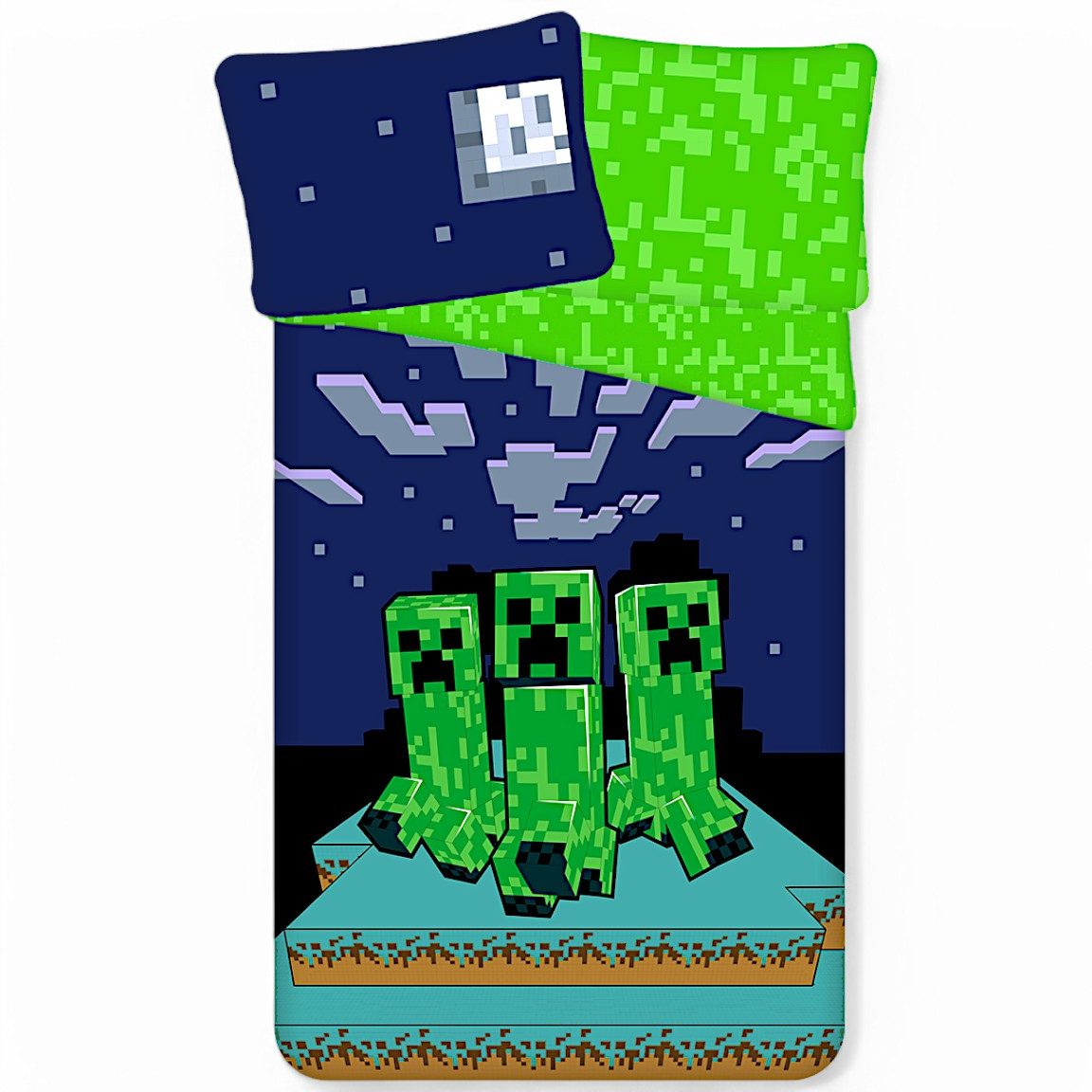 Minecraft Bettwäsche Creeper, Baumwolle, 2 teilig, günstig online kaufen