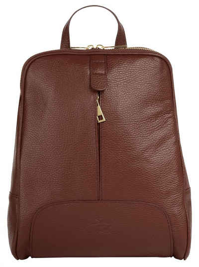 Samantha Look Cityrucksack, echt Leder, Made in Italy