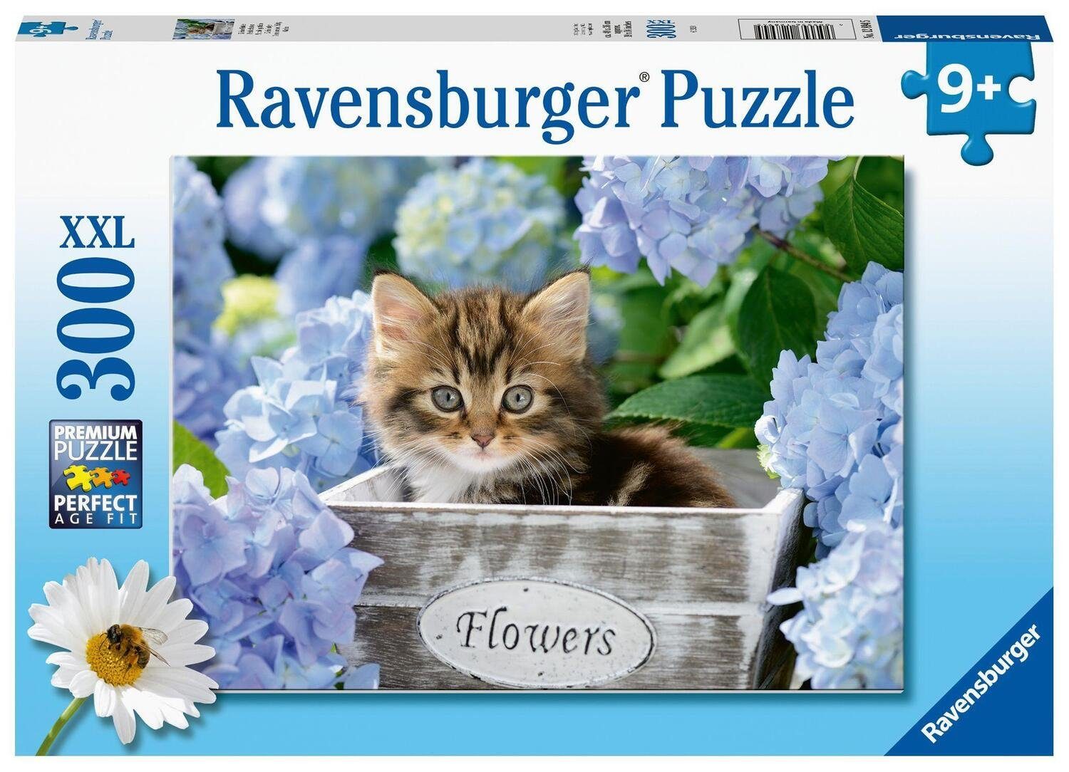 Ravensburger Puzzle Ravensburger Kinderpuzzle - 12894 Kleine Katze - Tier- Puzzle für..., 300 Puzzleteile