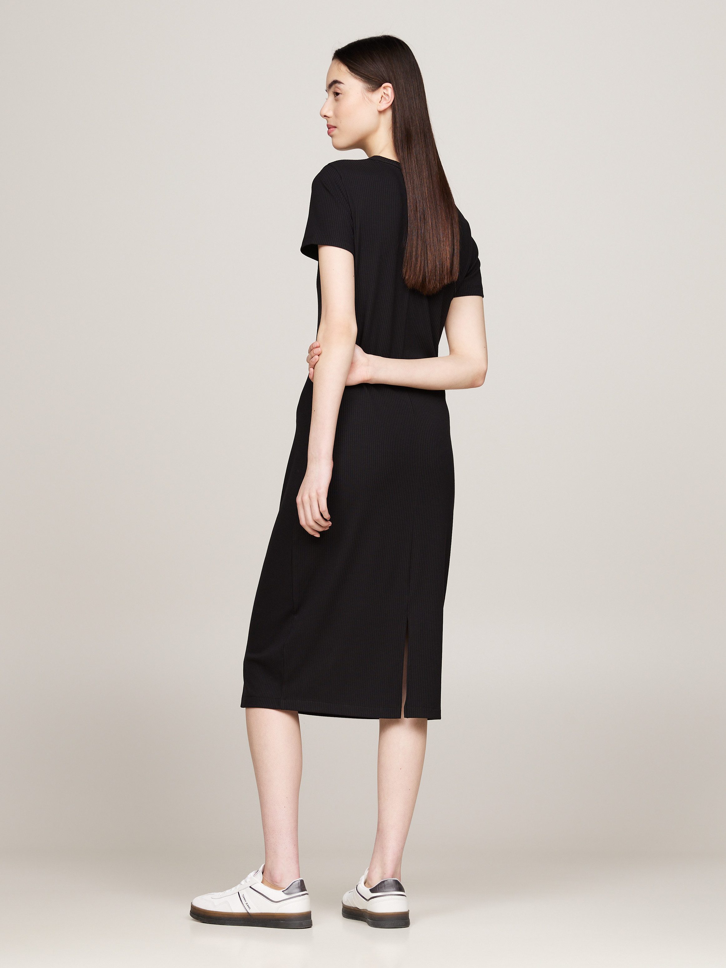 Tommy Jeans Jerseykleid "TJW RIB BODYCON MIDI DRESS", mit gerippter Struktu günstig online kaufen