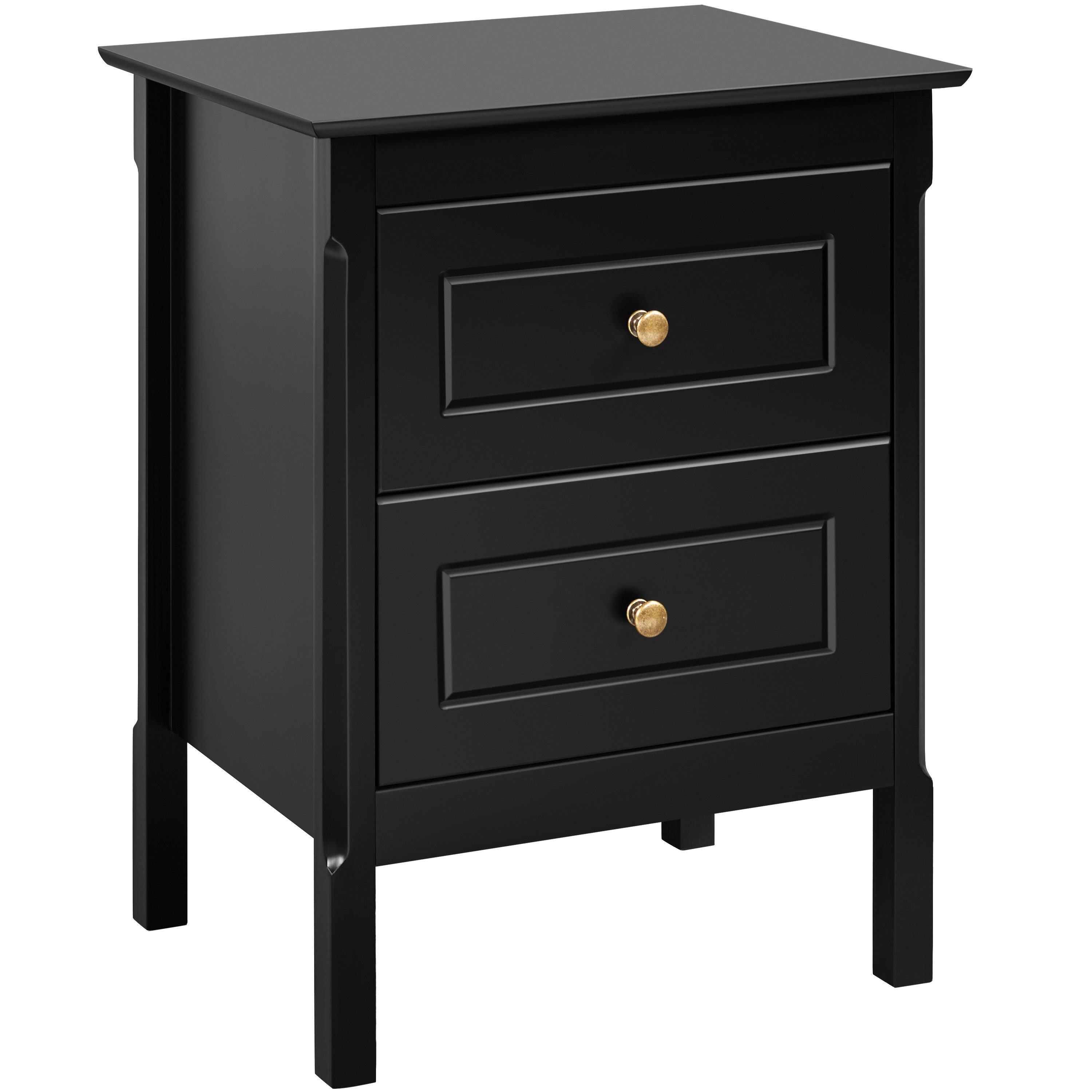 Yaheetech Nachttisch (1-St), Nachtschrank Beistelltisch mit 2 Schubladen fü günstig online kaufen