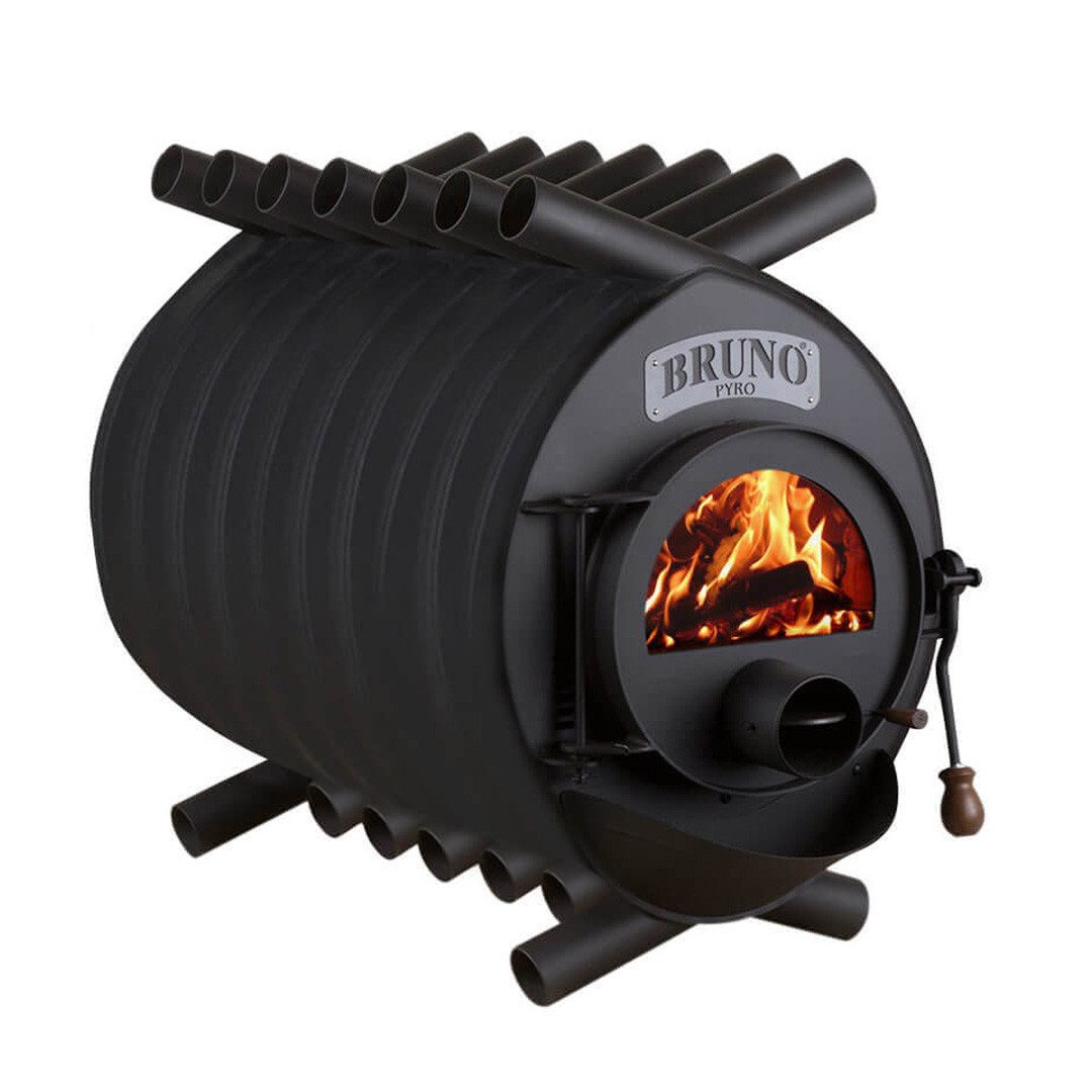 Bruno Kaminofen Bruno® Werkstattofen Pyro V schwarz 25 kW Stahl A, 25 kW