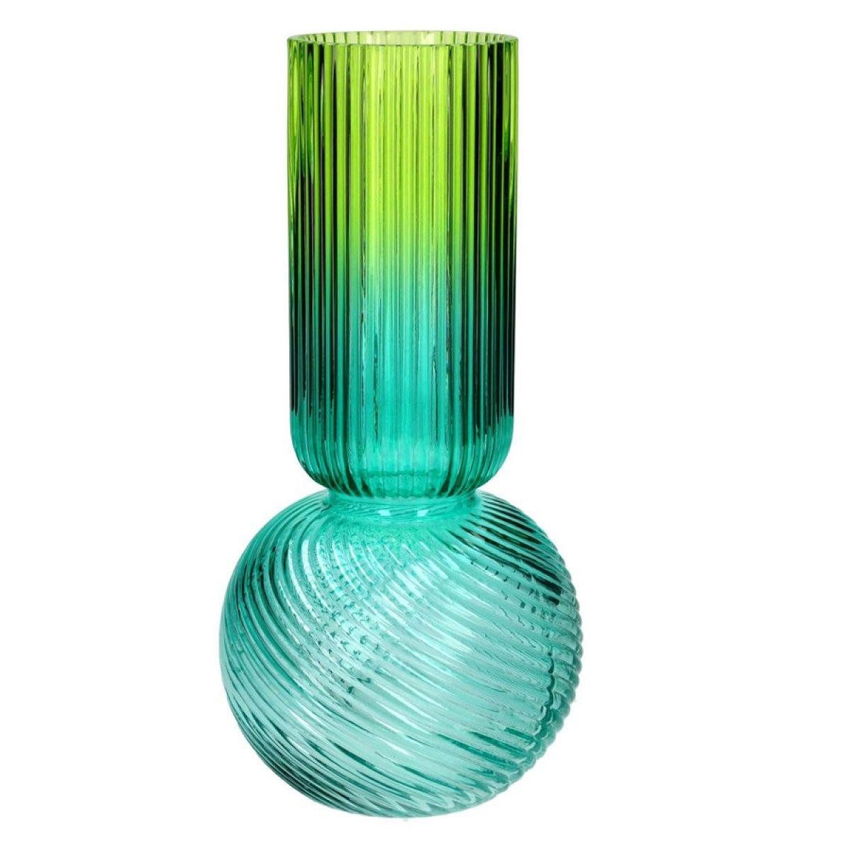Giftcompany Dekovase Vase Jacquard Grün Hellblau (30cm)