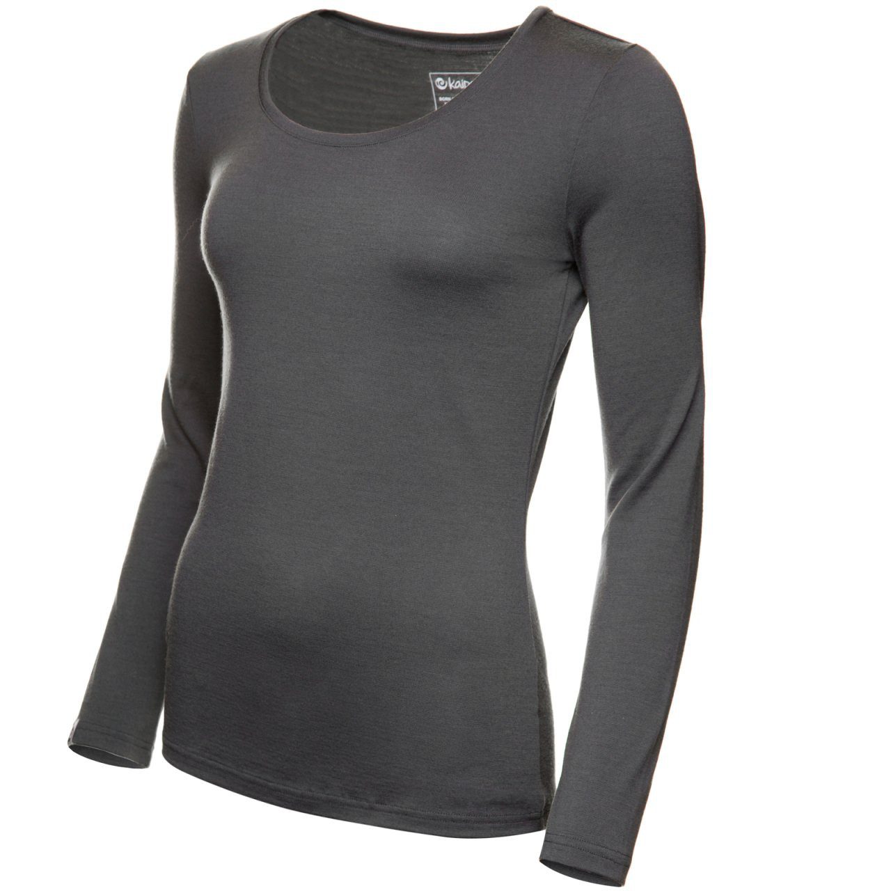Kaipara - Merino Sportswear Thermounterhemd Merino Damen-Unterhemd langarm Rundhals Slimfit 200 warm (1-St) aus reiner Merinowolle Made in Germany