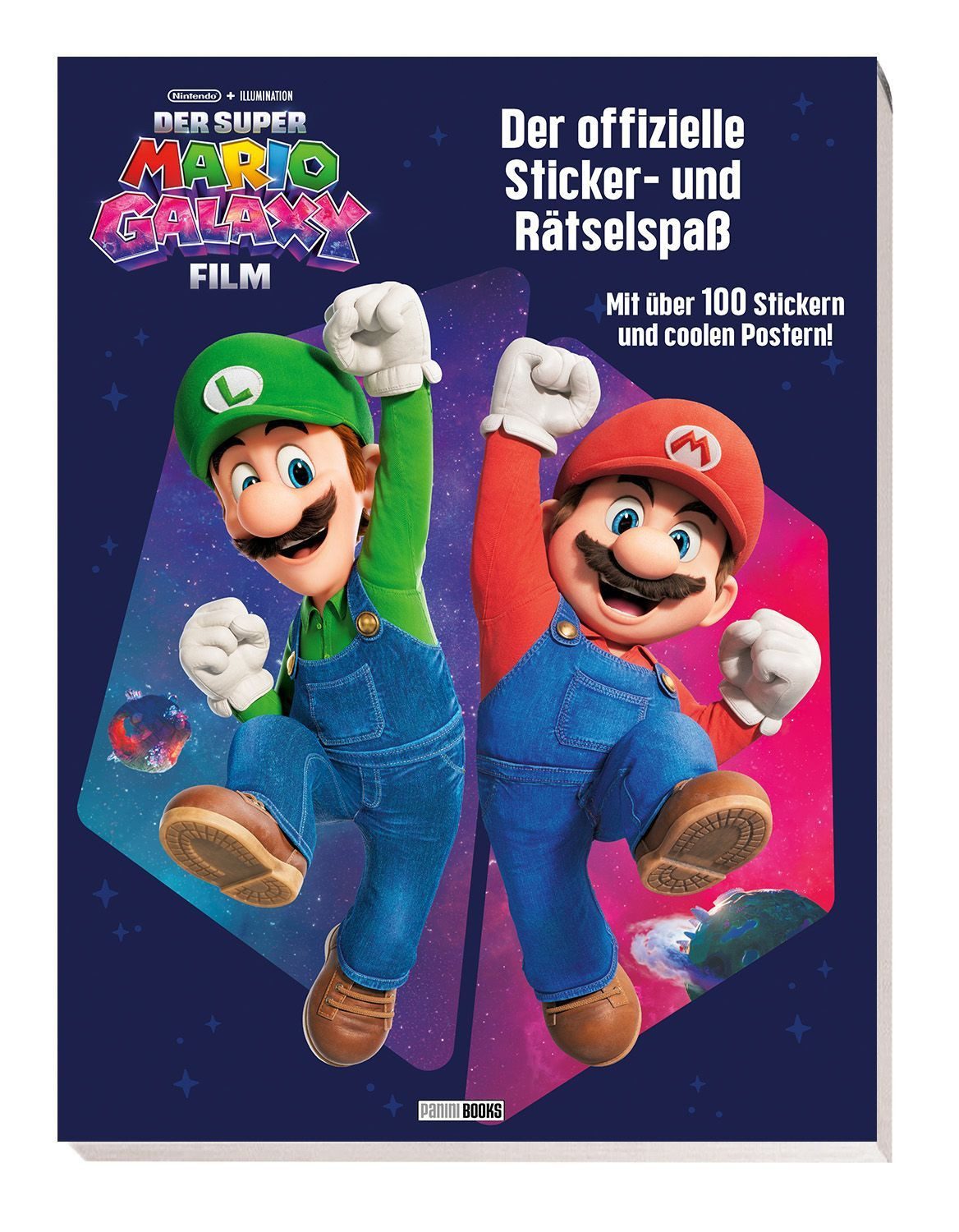 Kinderbuch Der Super Mario Galaxy Film: Der offizielle Sticker- und Rätselspaß Ac Panini