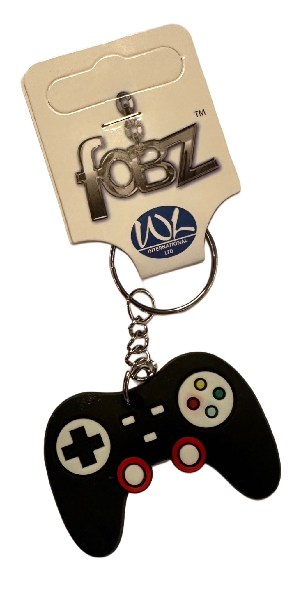 Whitehouse Leisure International Ltd Schlüsselanhänger Schlüsselanhänger Kinder Mini Anhänger keychain GameController schwarz, Schlüsselanhänger Haustierschlüsselanhänger Geschenk Hund Frau Herren