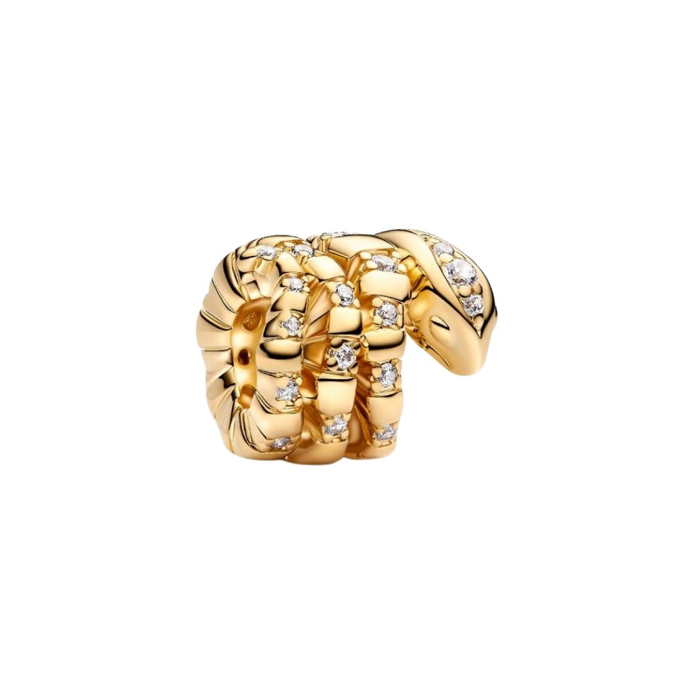 Pandora Charm Kristall 763618C01, Schlange, Vergoldet, günstig online kaufen