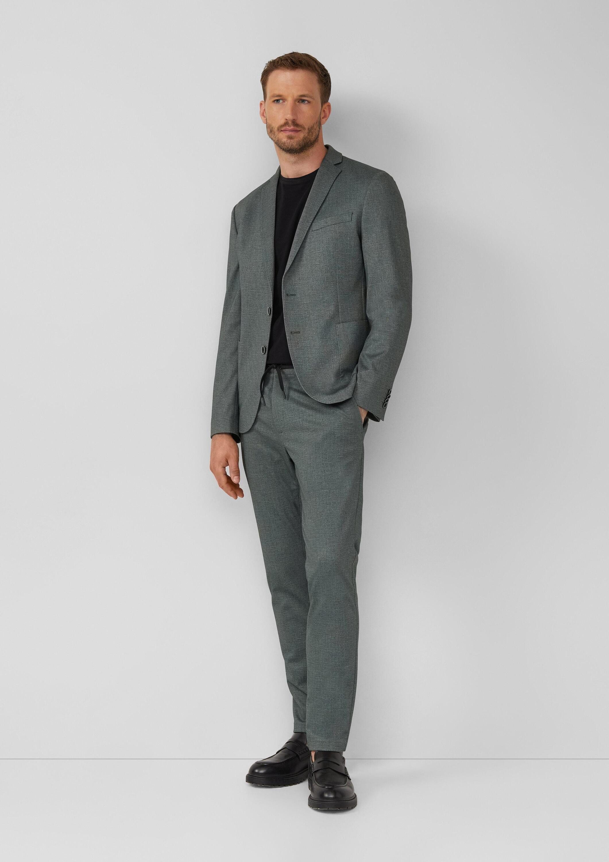 s.Oliver Sakko Indoor-Sakko S.OJOGG s.O JOGG: Sakko im Slim Fit aus fein gemustertem Interlockjersey