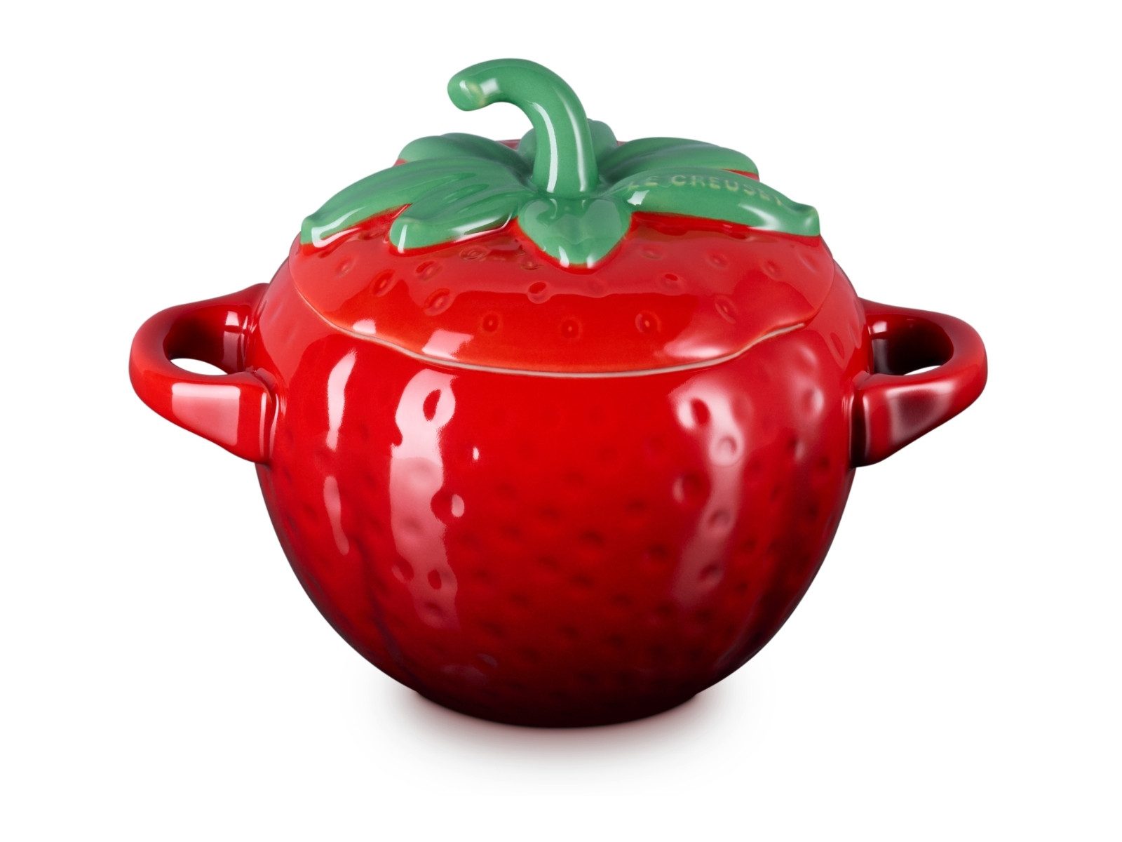 LE CREUSET Auflaufform Mini-Cocotte Erdbeere rund kirschrot, Steinzeug