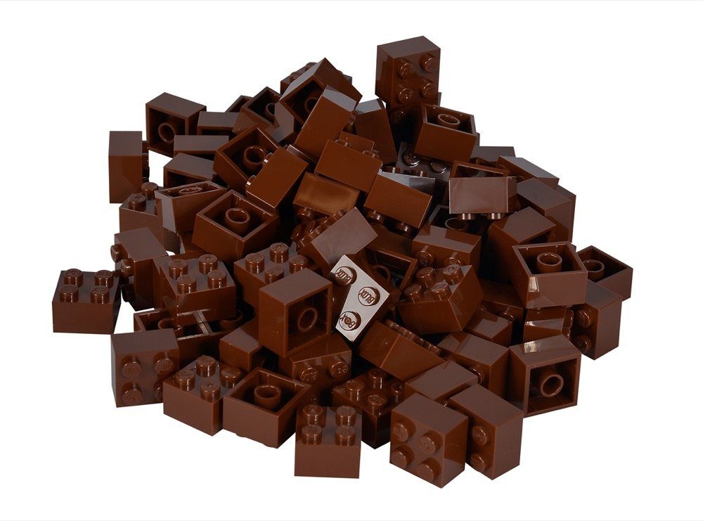 SIMBA Simba Konstruktionsspielzeug Blox 100 Teile 4er braun 104114533 Spielbausteine