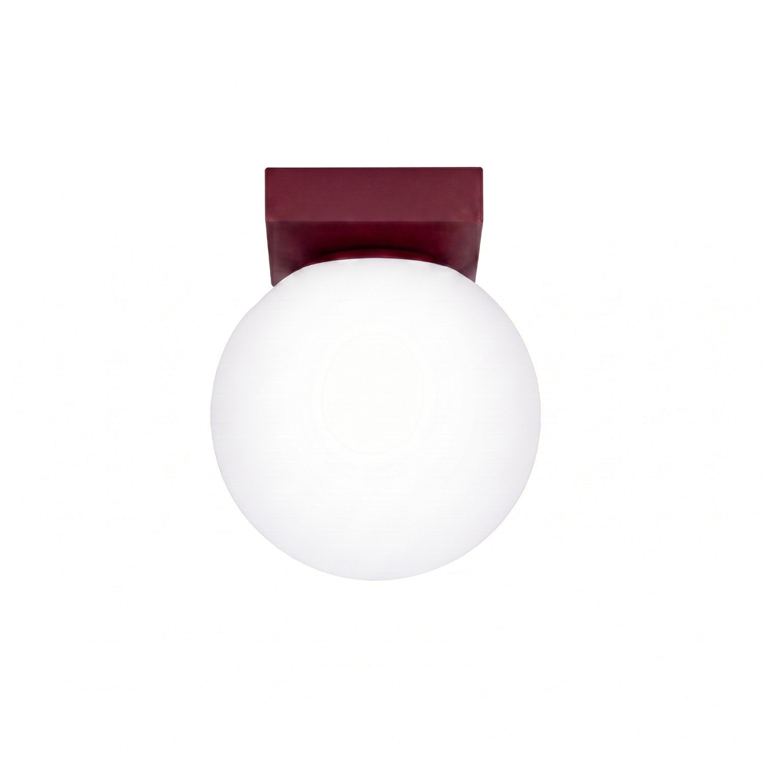 SOLLUX lighting Deckenleuchte Deckenleuchte YOLI 1 burgund, Nicht enthalten