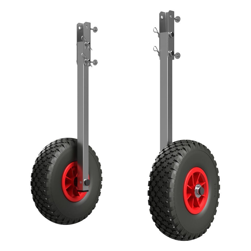 SUPROD Schlauchboot Heckräder Slipräder Schlauchbooträder Transporträder Edelstahl