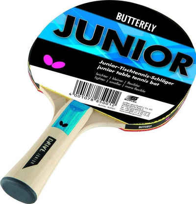 Butterfly Tischtennisschläger Junior - schwarz/weiß, Tischtennis Schläger Racket Table Tennis Bat