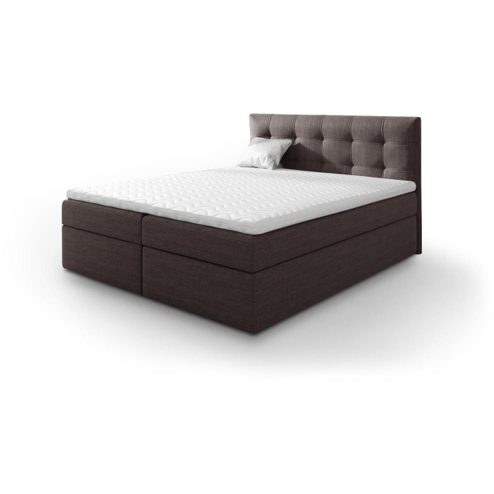 Beautysofa Boxspringbett Kontinentales mit Bettkasten TOPIQ günstig online kaufen