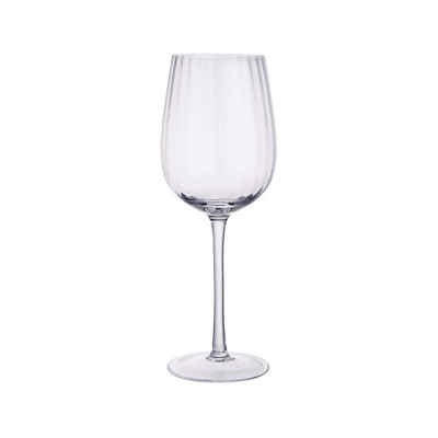 BUTLERS Weißweinglas »MODERN TIMES Weißweinglas mit Rillen 400ml«, Glas, mundgeblasen