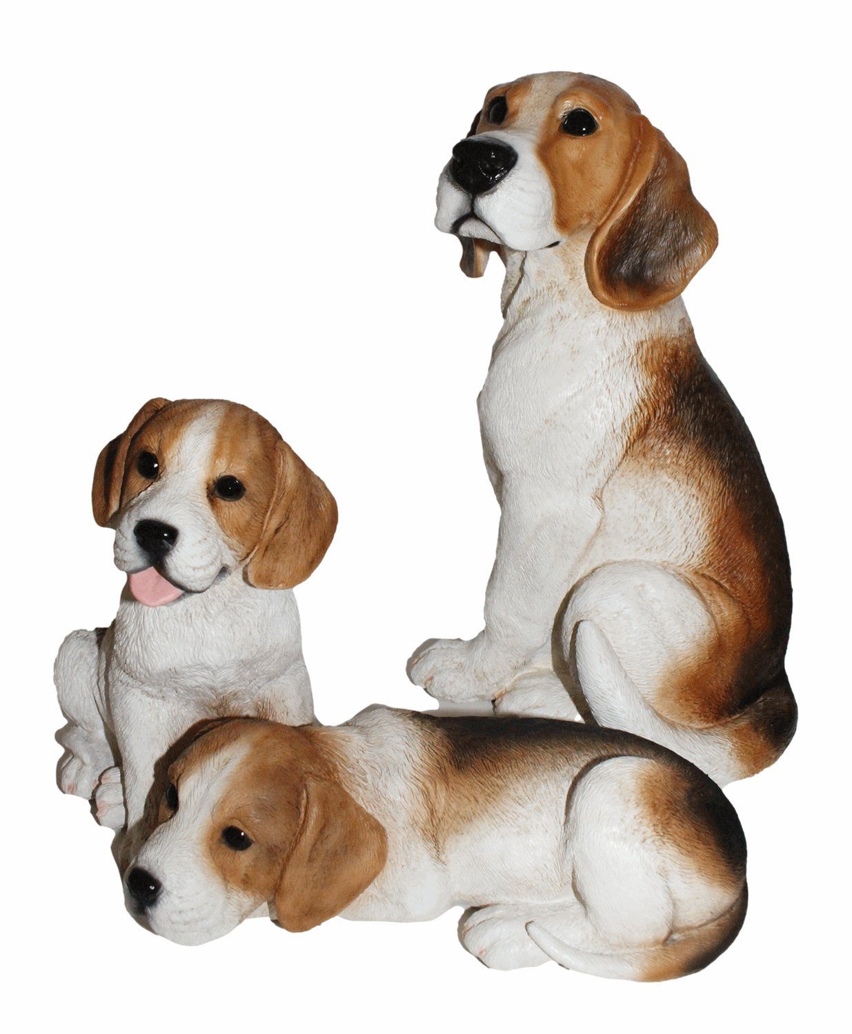 Castagna Tierfigur Deko Фигурки britische Beagle Kollektion Castagna aus Resin H 20-31 cm