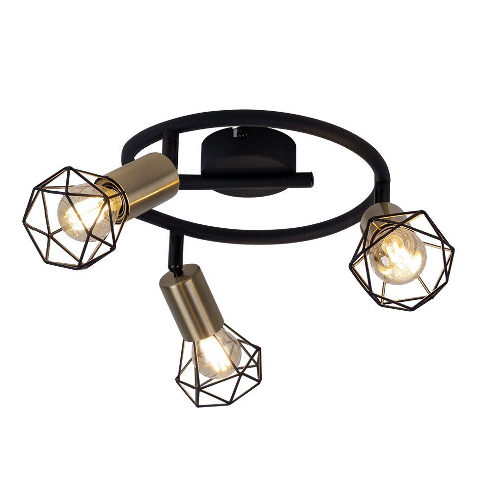 GLOBO LIGHTING Deckenleuchte, Leuchtmittel nicht inklusive, Deckenlampe Retro Industrie Deckenleuchte 3