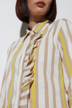 Luisa Cerano Hemdbluse Bluse mit Fancy-Stripe, white