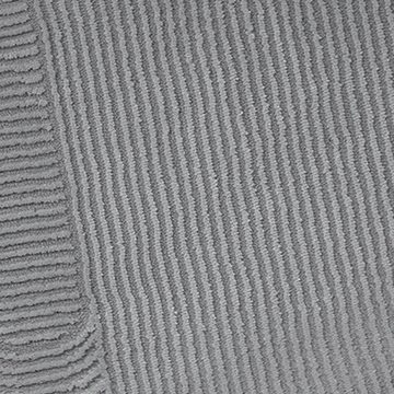 Teppich Moderner Recycling-Teppich • ovale Linienformen • in grau, Carpetia, rechteckig, Höhe: 12 mm