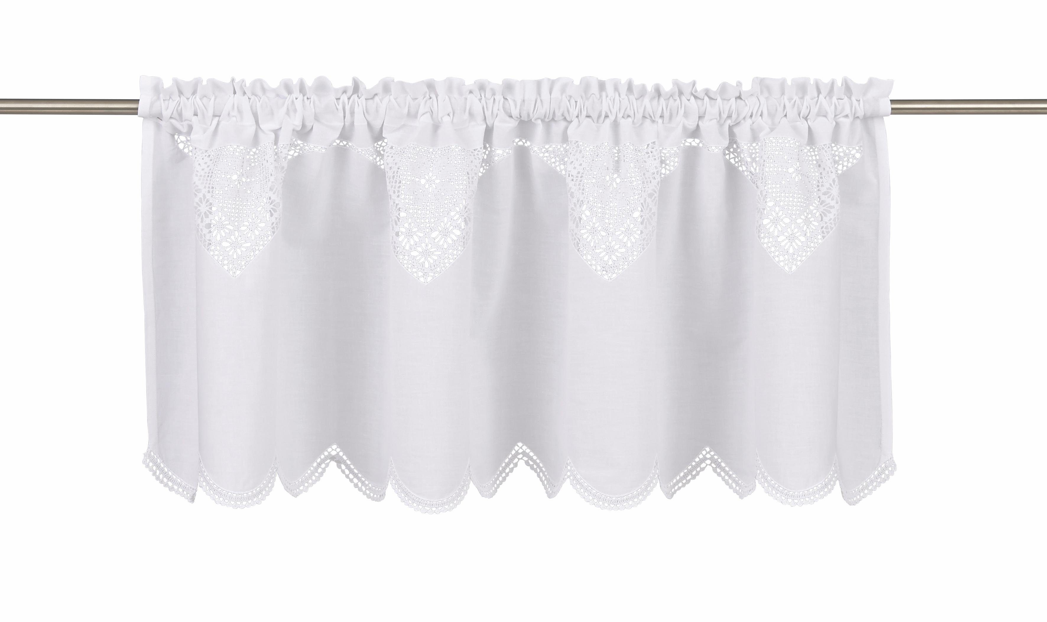 HOSSNER - ART OF HOME DECO Querbehang Wolfgangsee (1 St), Stangendurchzug, halbtransparent