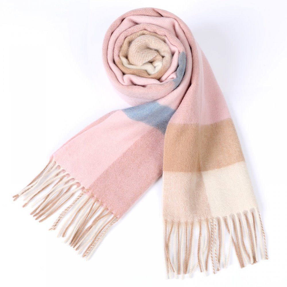 Invanter Kaschmirschal Modischer süßer Schal für Damen, warmer Schal aus 100 % reiner Wolle, (1-St), Inklusive Geschenktüte
