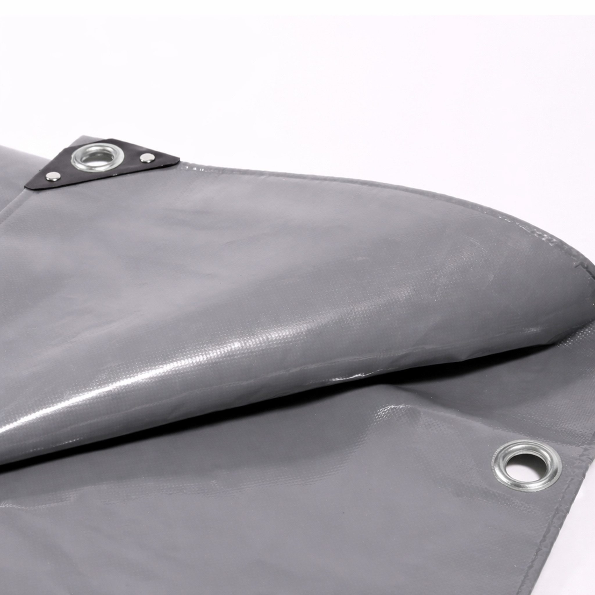 Zill Schutzplane PVC Abdeckplane Grau 650 g, m² LKW Plane wasserdicht Ösen, Abdeckplane, Plane, Schutzplane, Gartenplane