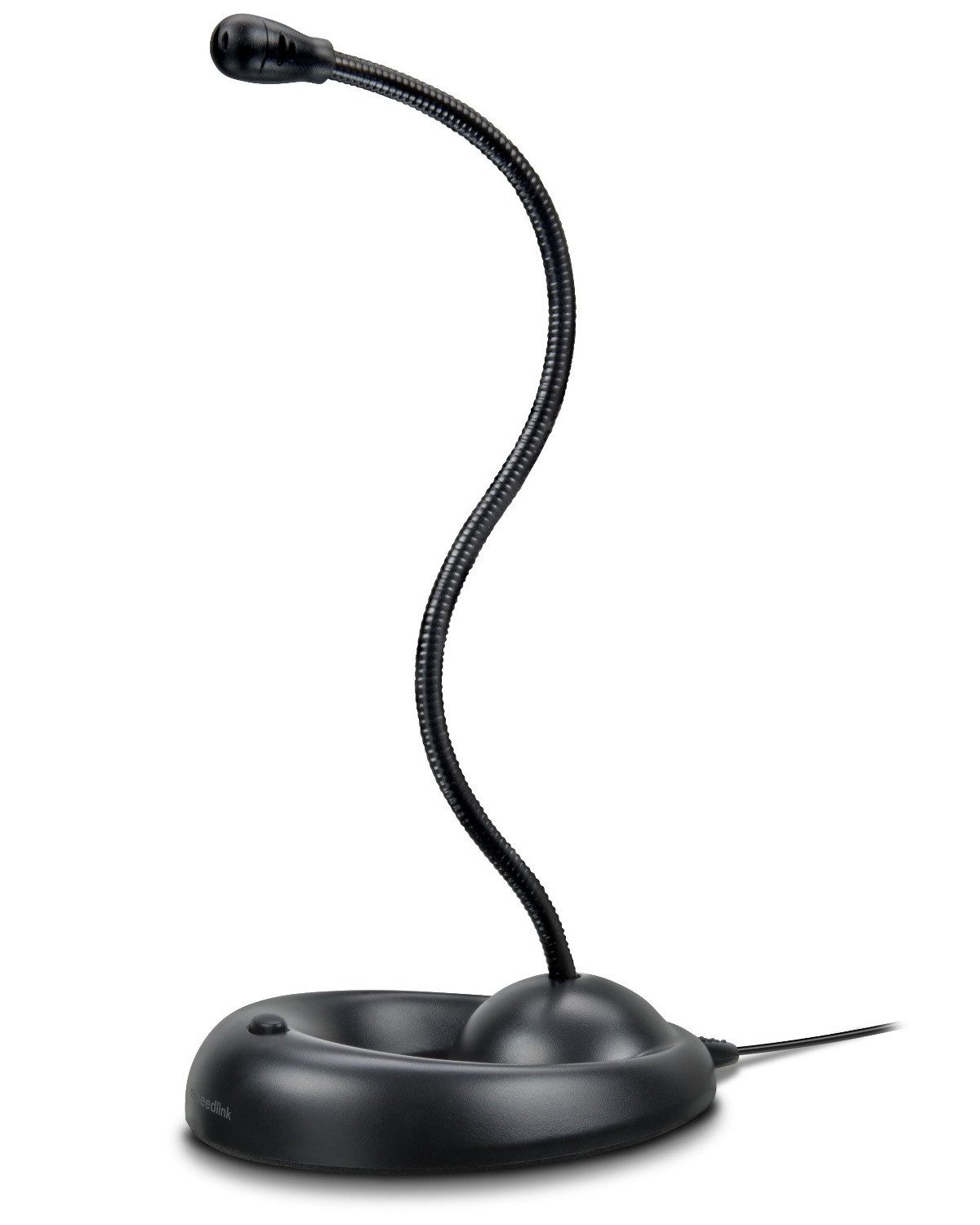 Speedlink Mikrofon LUCENT USB Tisch-Mikrofon Desktop Microphone, Mic mit Standfuß Ständer, flexibel verformbarer Mikrofonhals