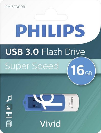 Philips »Philips USB-Stick Vivid 16GB USB 3.0 Blau« USB-Stick