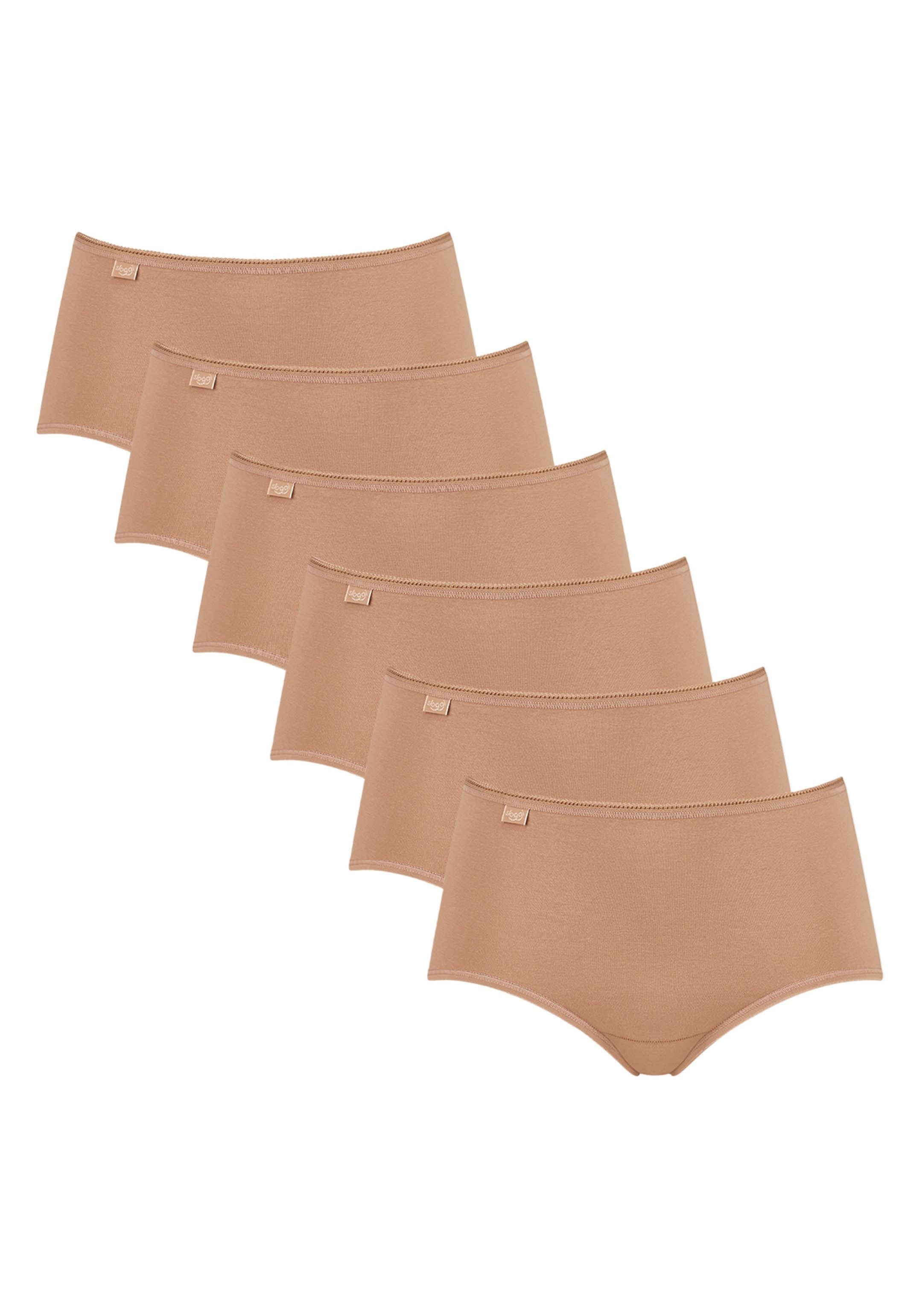 sloggi Midislip 6er Pack 24/7 Cotton (Spar-Set, 6-St) Midi Slip - Baumwolle - Atmungsaktiv